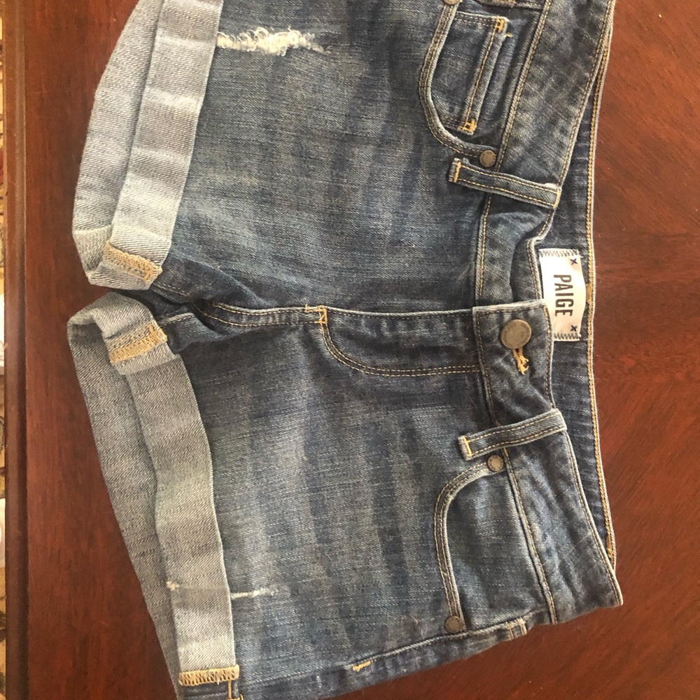 Paige Denim Blue Jean Shorts